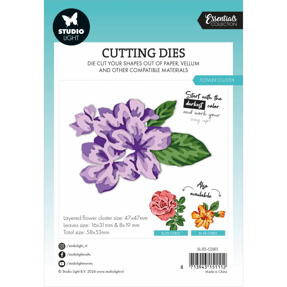 Studio Light Essentials Layered Cutting Die: Nr. 811, Flower Cluster (5A0023GZ1G6J1)