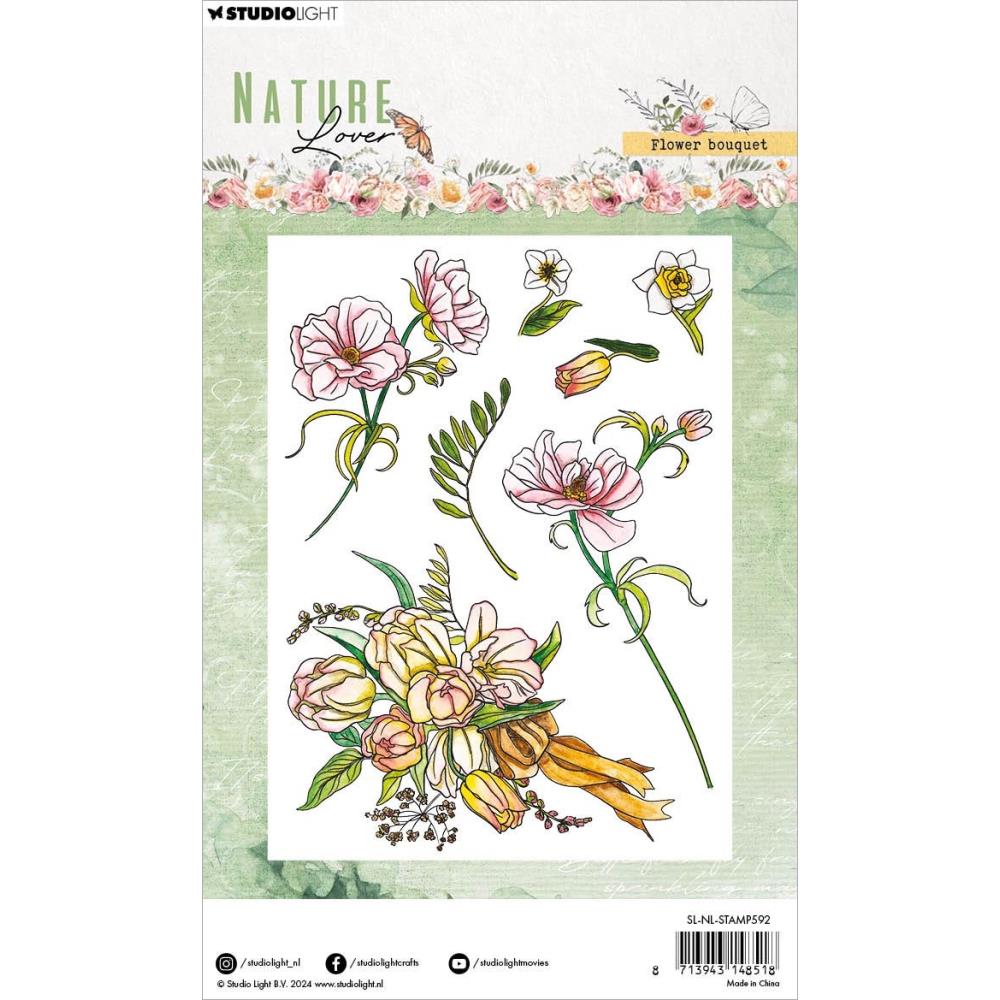 Studio Light Nature Lover Clear Stamps: Nr. 592, Flower Bouquet (STAMP592)