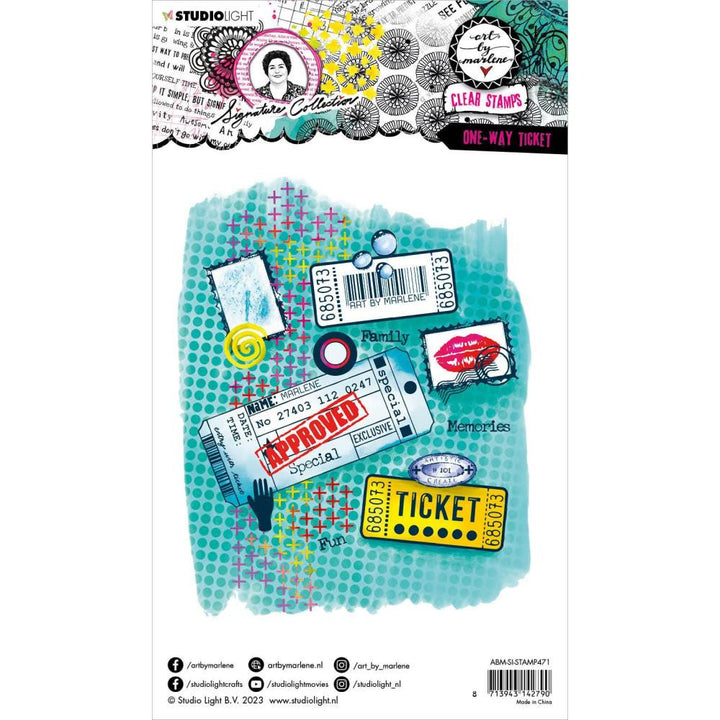 Art by Marlene Signature Collection Stamp: Nr. 471 - One-way Ticket (ABMSI471)