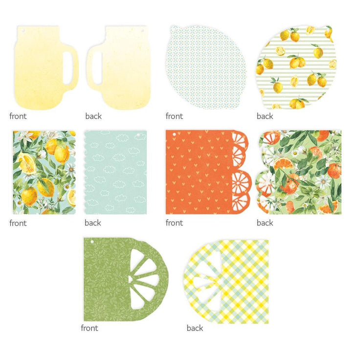 P13 Fresh Lemonade 6"X6" Light Chipboard Album Base With Papers: Mix and Match (P13LEM56)