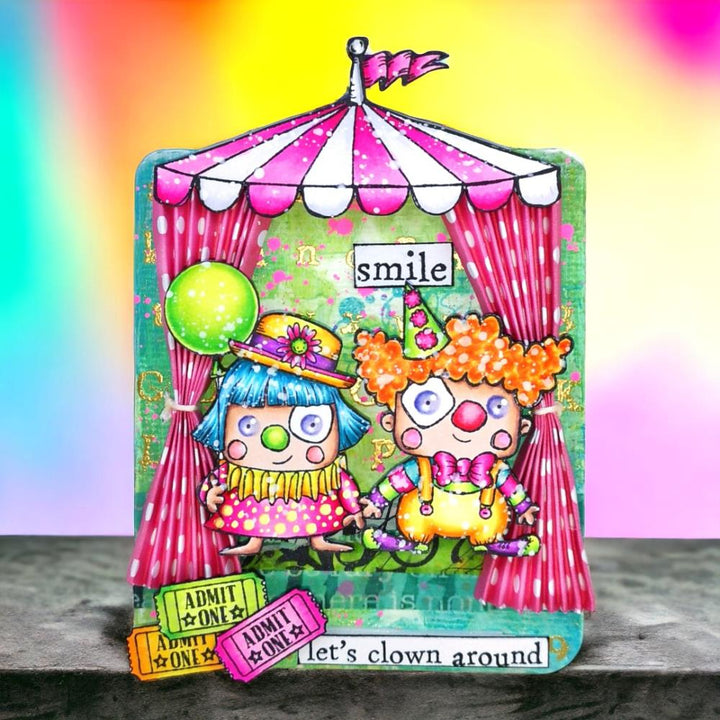 AALL And Create A7 Photopolymer Clear Stamp Set: Clown Around (5A002GJG1GJ0R)