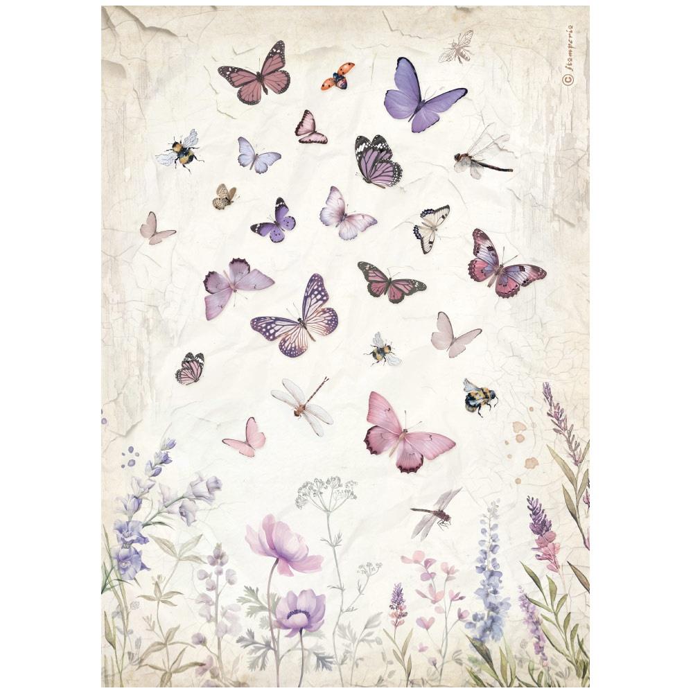 Stamperia Lavender A4 Assorted Rice Paper, 6/Pkg (5A0027GG1G9SK)