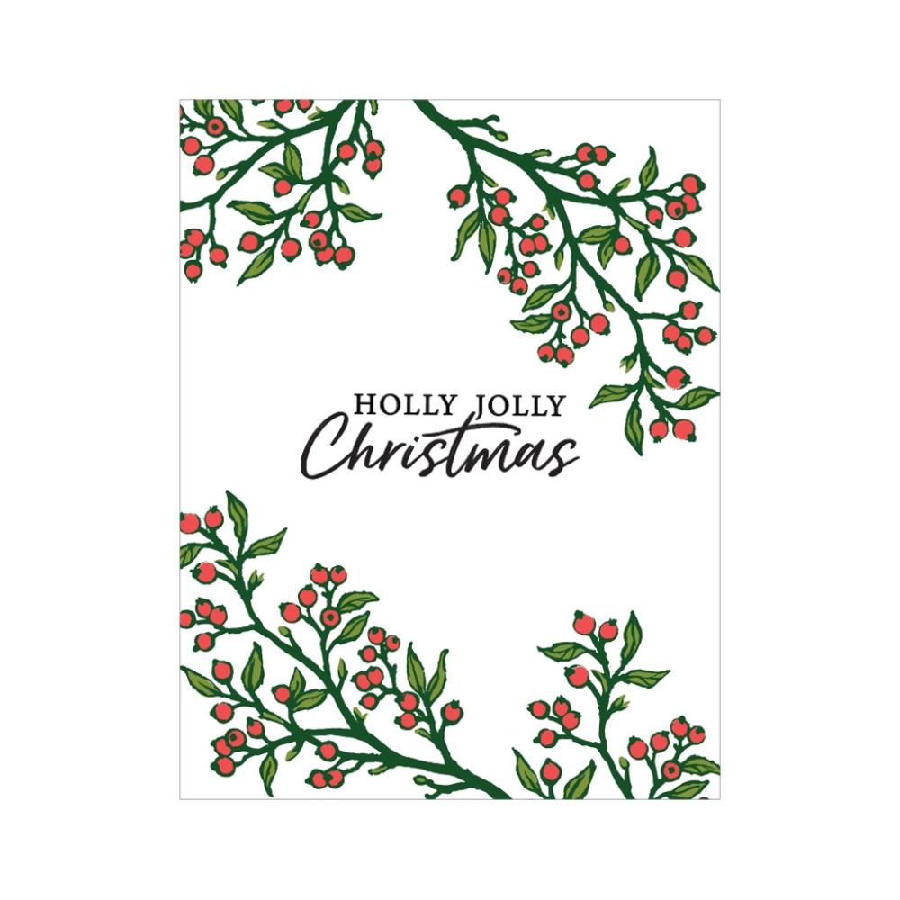 Hero Arts 4"X6" Clear Stamps: Color Layering Holly Branch (5A002CFH1GFZ2)