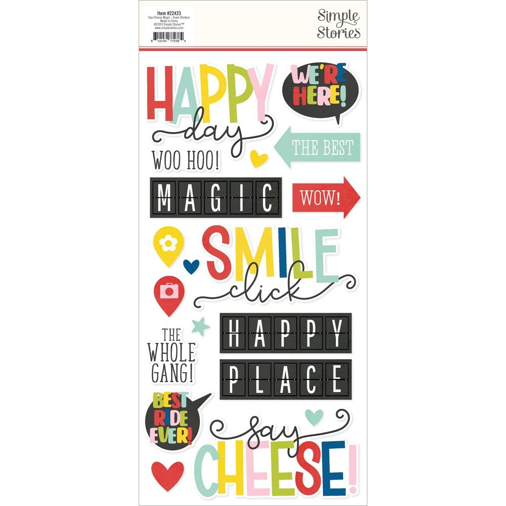 Simple Stories Say Cheese Magic Foam Stickers, 37/Pkg (5A0022HX1G5BS)