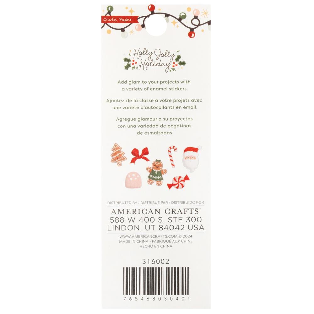 Crate Paper Holly Jolly Enamel Dots, 60/Pkg (5A0027921G9J5)