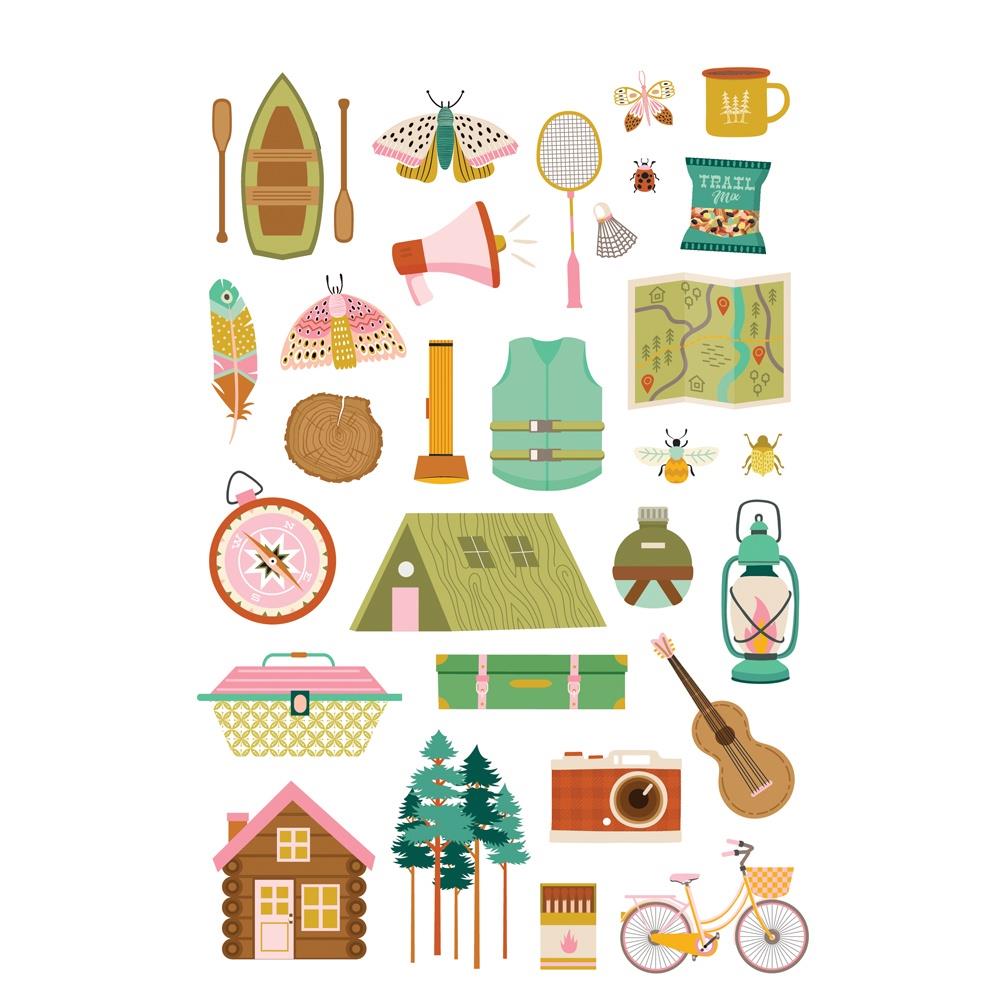 Simple Stories Trail Mix Sticker Book, 12/Sheets (MIX20321)