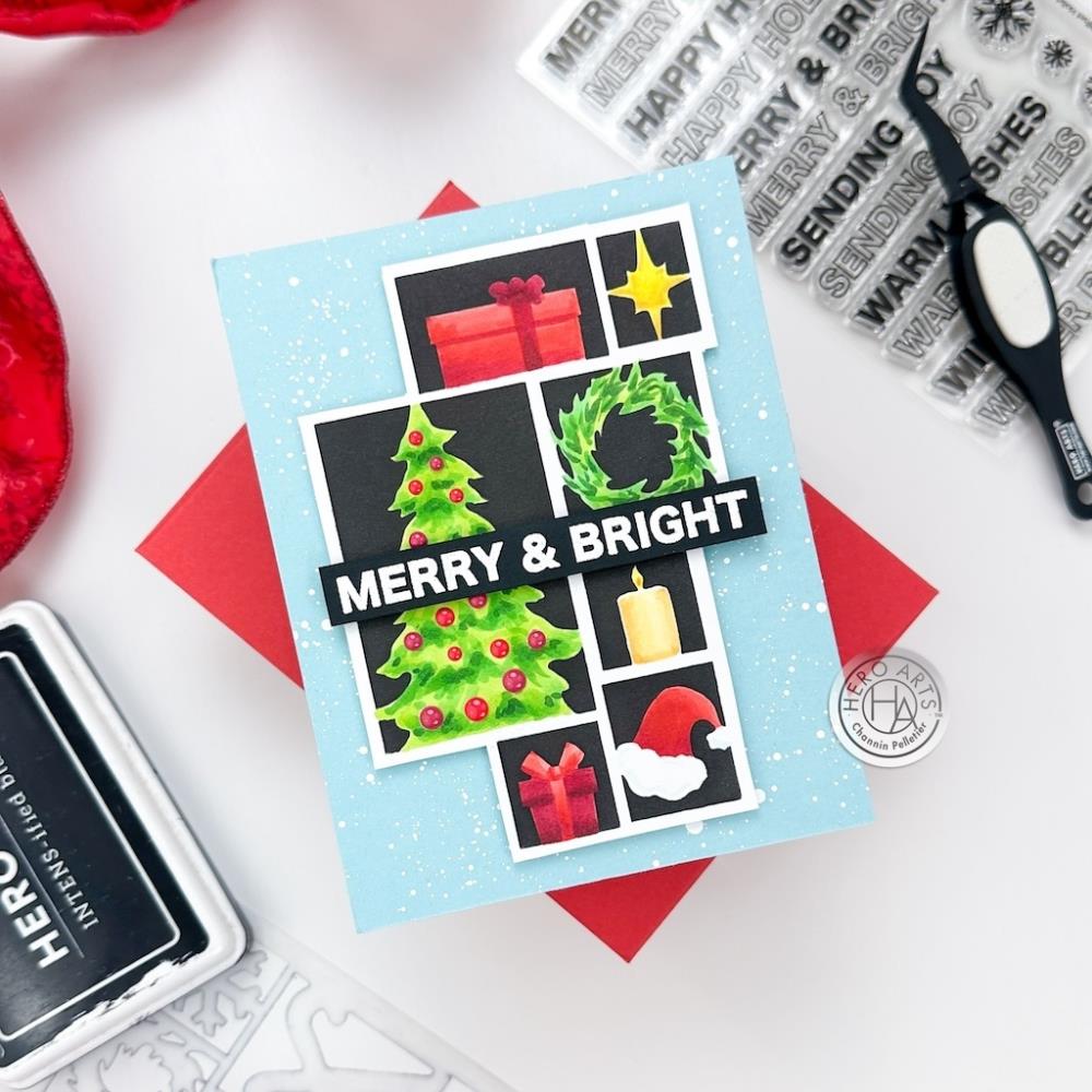 Hero Arts 6"X6" Stencil: Holiday Assortment (5A002GFB1GHYJ)