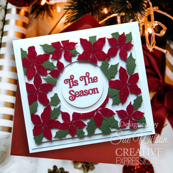 Creative Expressions Craft Dies: Festive Sylish Poinsettia, By Sue Wilson (5A00283B1GB5P)