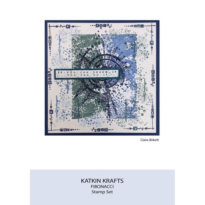 Creative Expressions 6"X8" Clear Stamp Set: Fibonacci, By Katkin Krafts (KK0005)