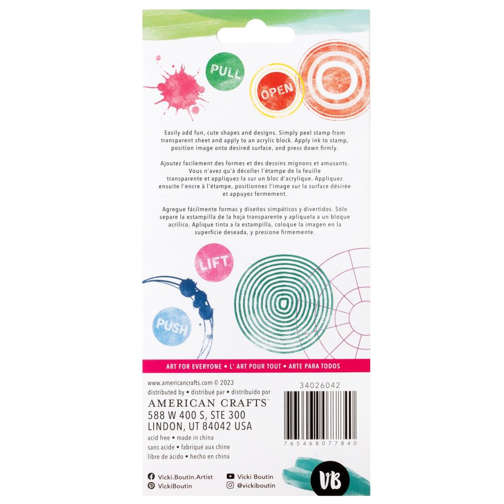 Vicki Boutin Bold And Bright Acrylic Stamp Set: Full Circle (5A0026K01G910)