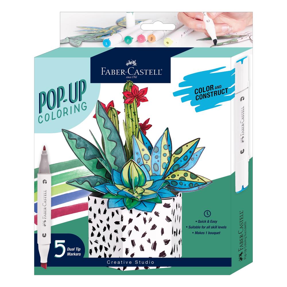 Faber Castell Pop Up Coloring Bouquet: Succulents (5A002BRM1GF97)