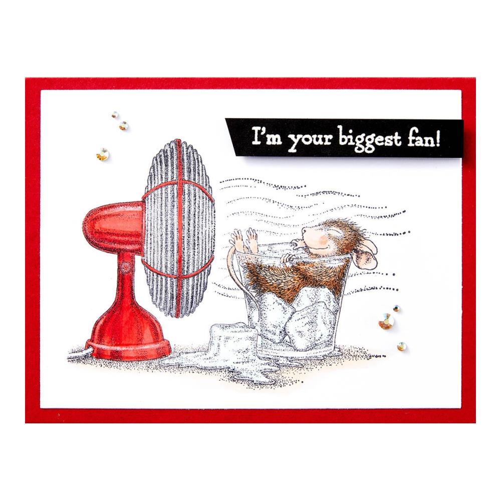 Stampendous House Mouse Cling Rubber Stamp: Stay Cool, Summer Fun (5A0026WC1G9BD)