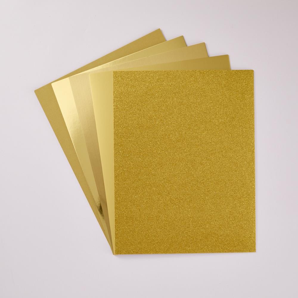 Spellbinders 8.5"X11" Treasured Cardstock: Gold, 15/Pkg (5A002C7Q1GFRN)