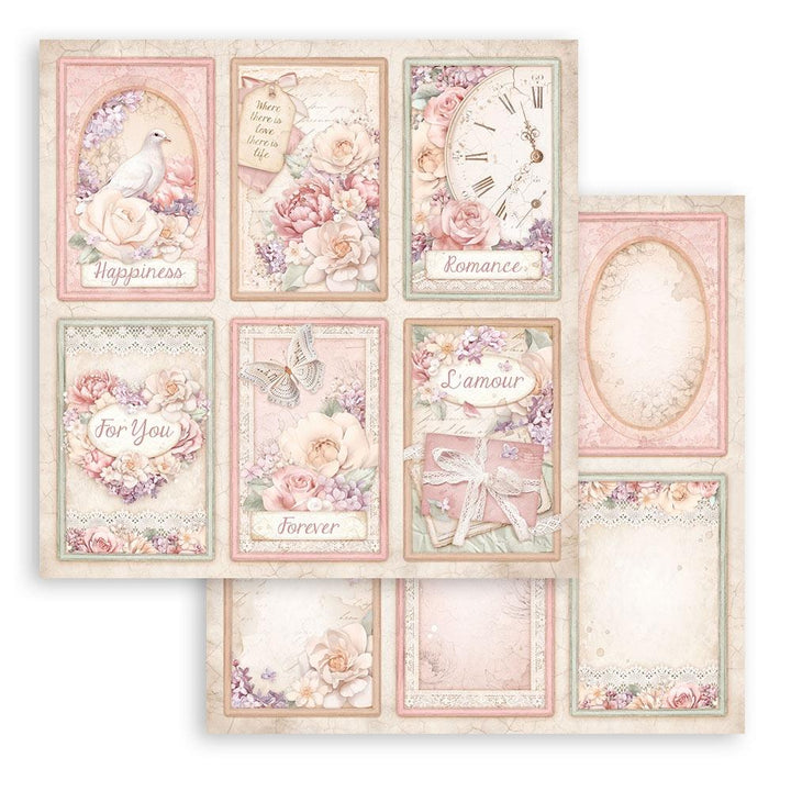 Stamperia Romance Forever 12"X12" Double-Sided Paper Pad, 10/Pkg (SBBL146)