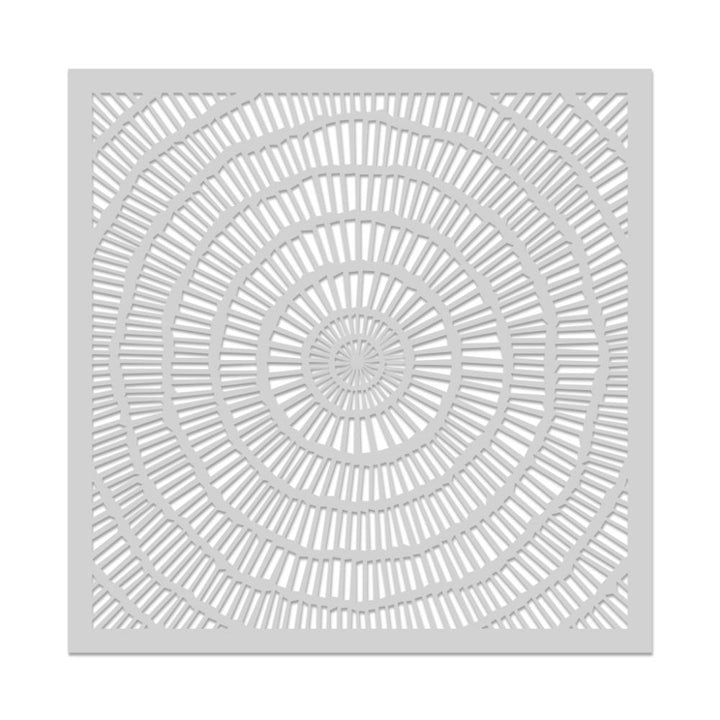 Hero Arts 6"X6" Stencil: Circular Grid (5A002GF91GHYL)