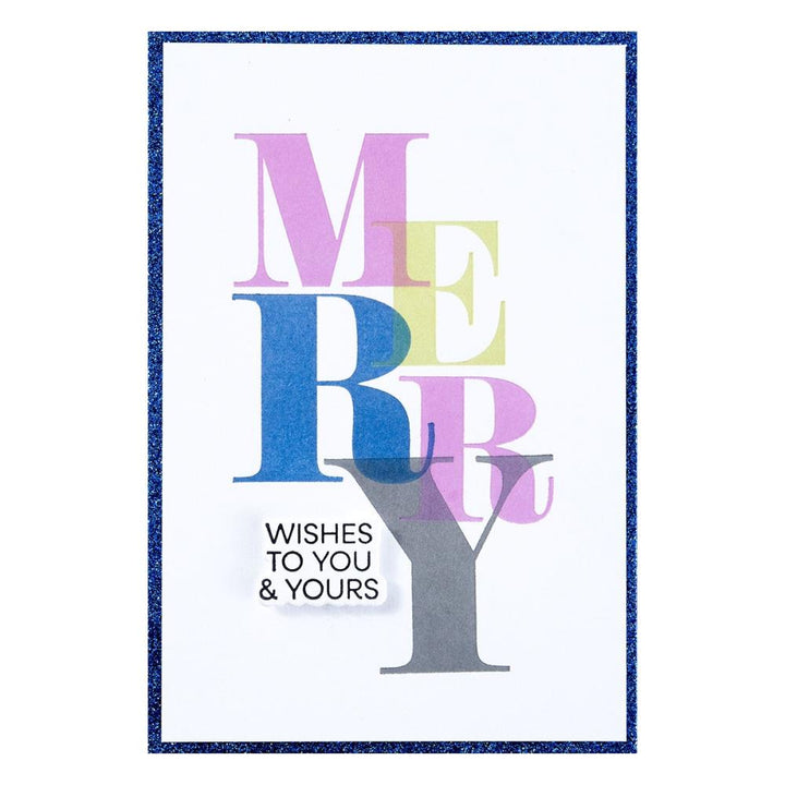 Spellbinders BetterPress Press Plate: Color Mix Merry Registration (5A002C7G1GFT2)