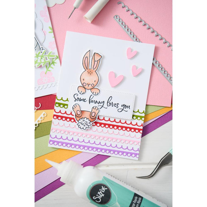 Sizzix Clear Stamps Set: Bunny Bits & Blooms, 12/Pkg, By Catherine Pooler (666794)