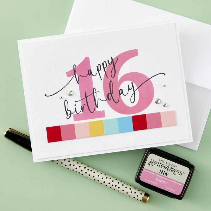 Spellbinders Color Mix Celebrations Press Plates: Sweeping Celebration Sentiments (5A002HXB1GKGS)