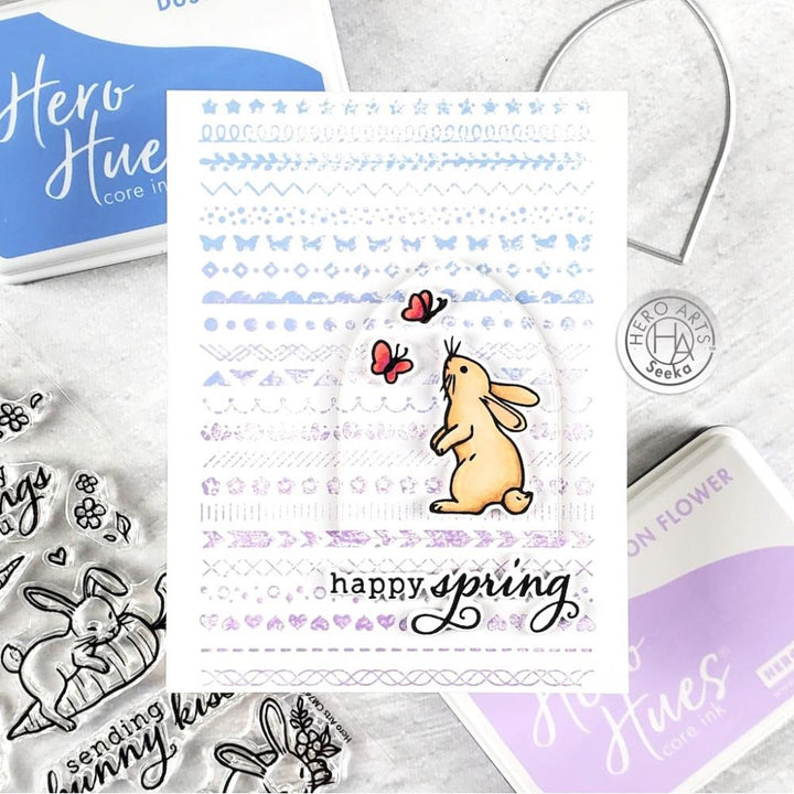 Hero Arts Clear Stamp & Die Combo: Spring Bunny (HASB388)