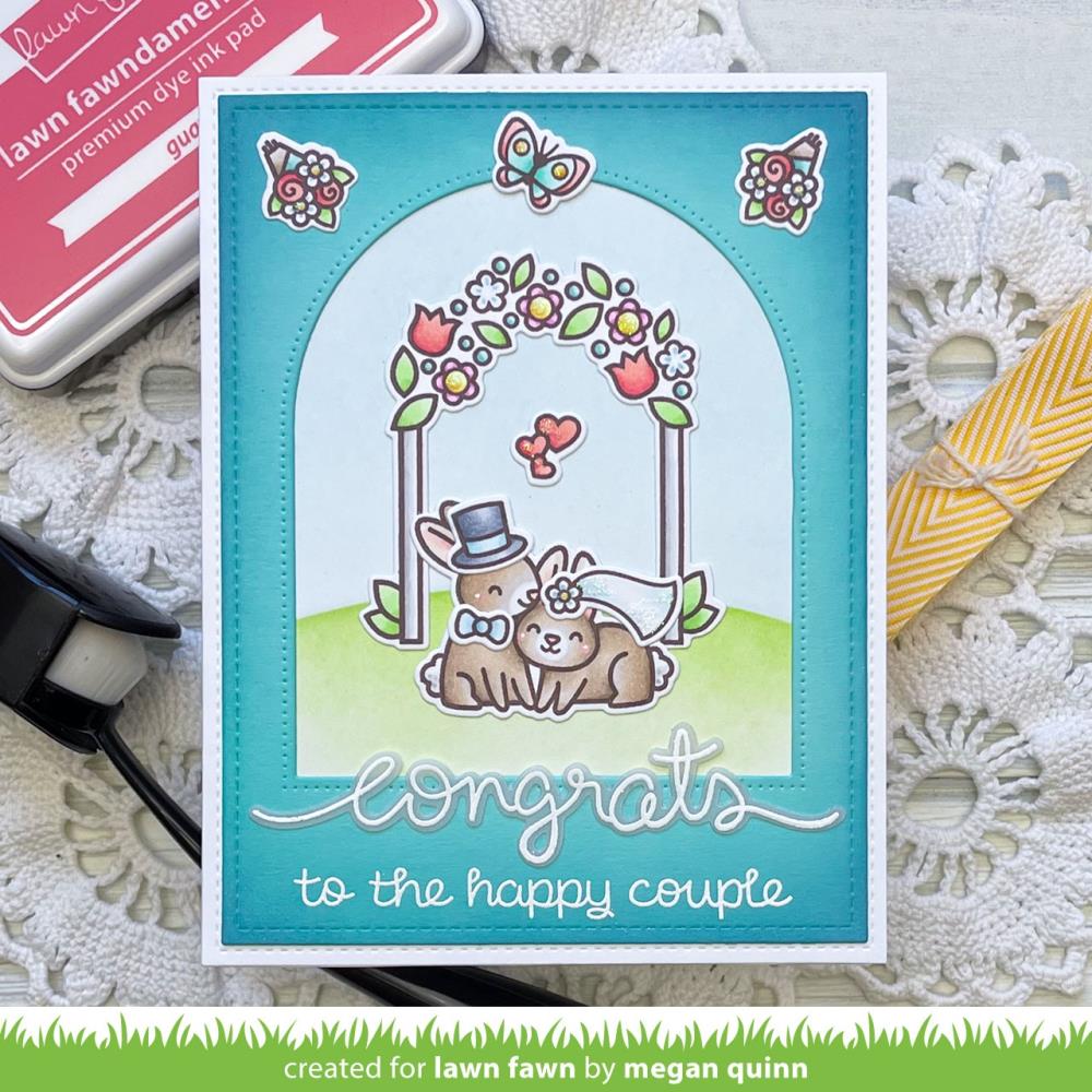 Lawn Fawn 4"X6" Clear Stamps: Happy Couples (LF3353)