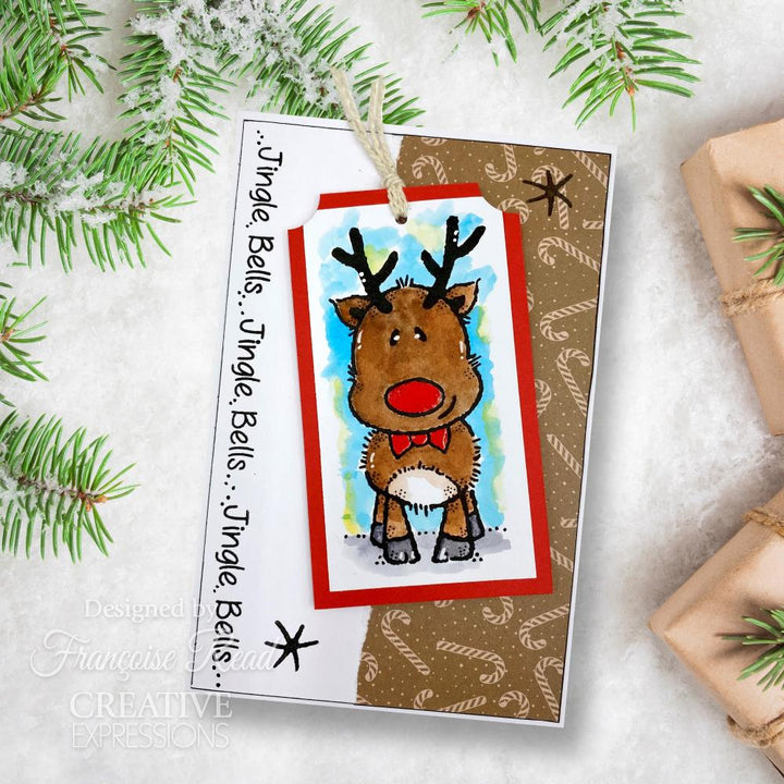 Woodware 3"X4" Clear Stamp Singles: Mini Rudolph (FRM063)