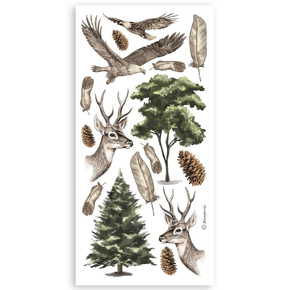 Stamperia Forest Double-Sided Paper Cut-Outs, 4/Pkg (5A002CH41GFZW)