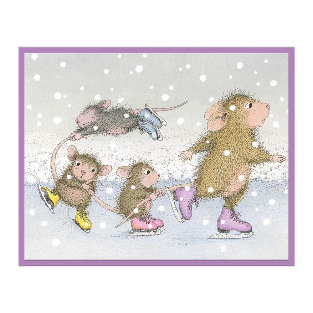 Stampendous House Mouse Cling Rubber Stamp: Hold On! (RSC018)