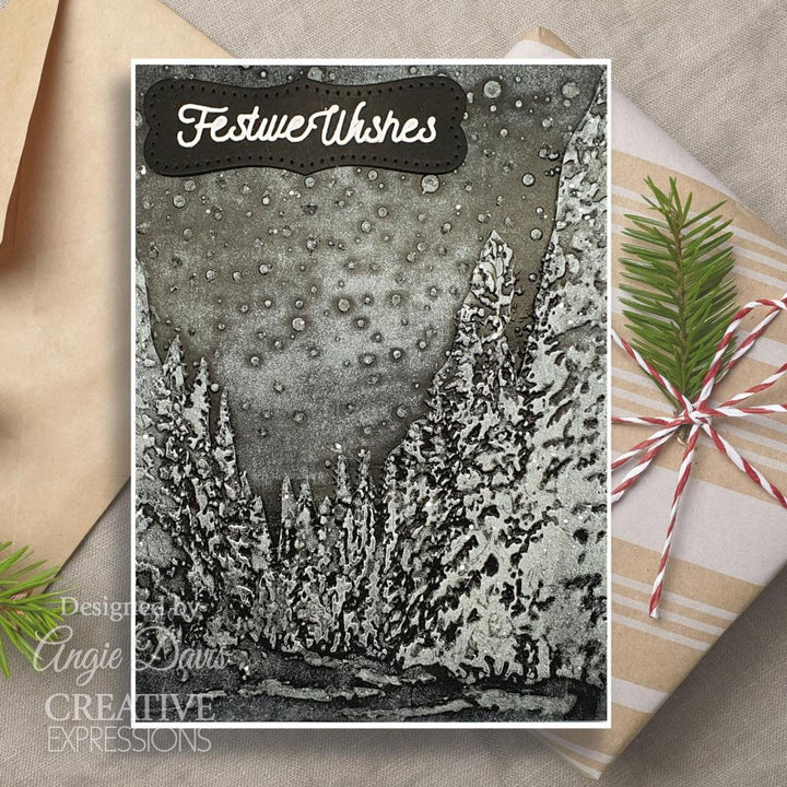 Creative Expressions 5"X7" 3D Embossing Folder: Snowy Forest Glade (EF3D065)
