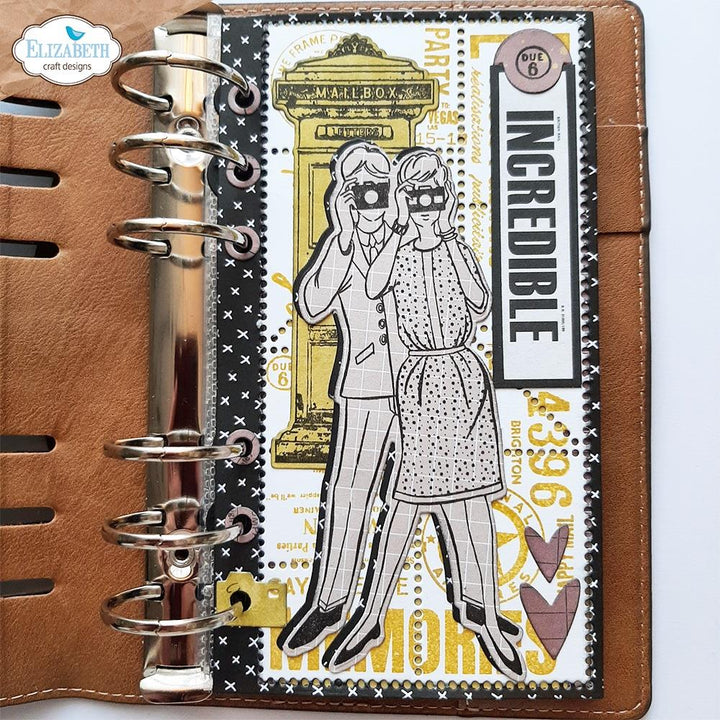 Elizabeth Craft Stamp And Die Set: Photos From The Past (ECCS339)