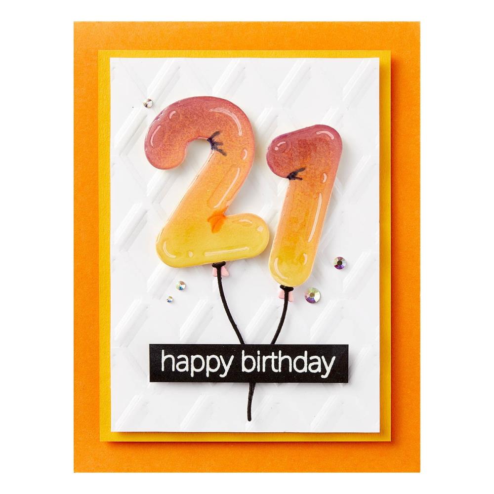 Spellbinders The Monster Birthday Etched Dies: Birthday Balloons (S5614)