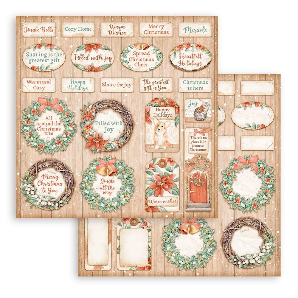 Reminisce - Vintage Christmas Collection - 12 x 12 Double Sided Paper -  Christmas Tree Too