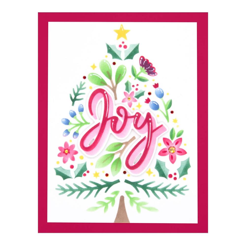 Spellbinders Layered Christmas Stencils: Joy Tree (STN 69)