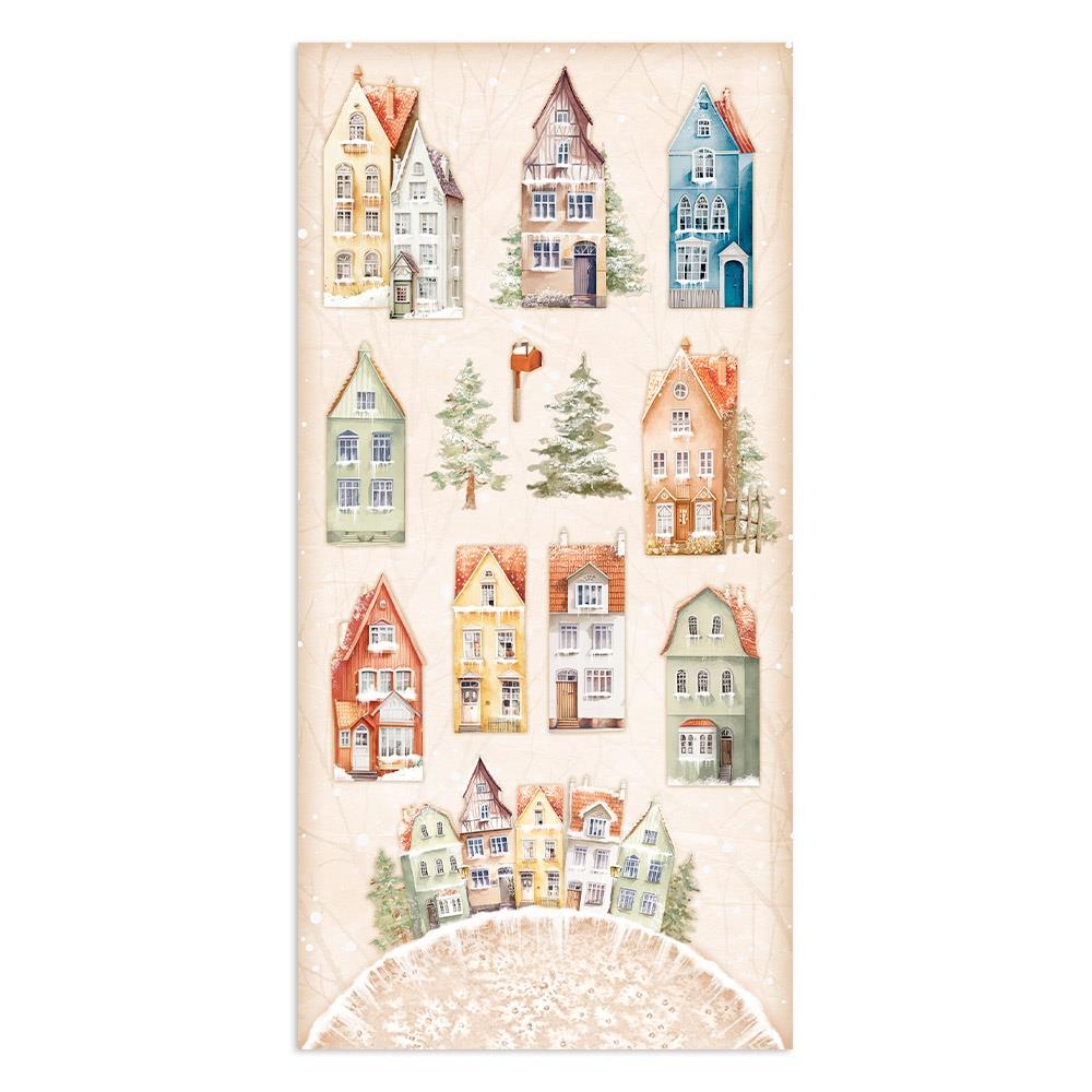 Stamperia All Around Christmas 6"X12" Double-Sided Paper: Collectables, 10/Pkg (SBBV24)