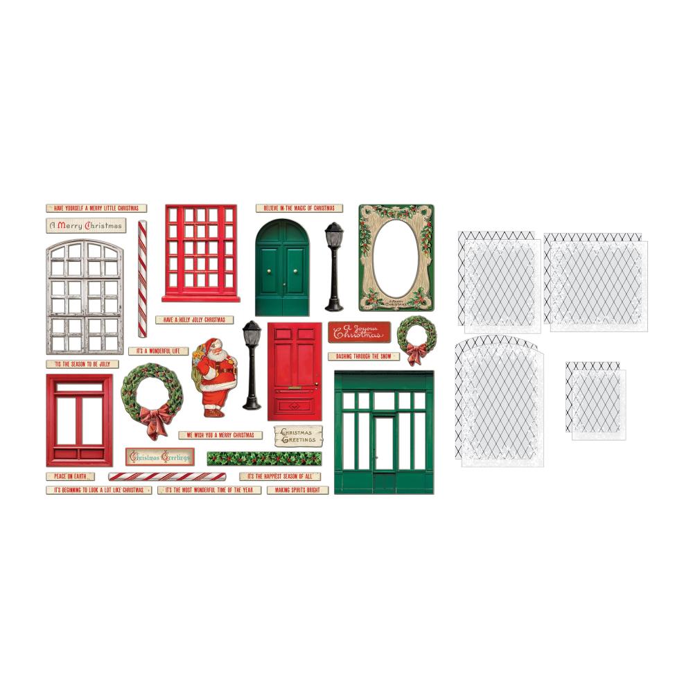 Tim Holtz Idea-ology Christmas: Baseboards + Transparencies (2024) (5A0026RX1G96R)