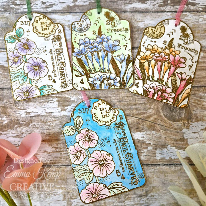 Woodware 6"X8" Clear Stamps Singles: Garden Tags (FRB006)