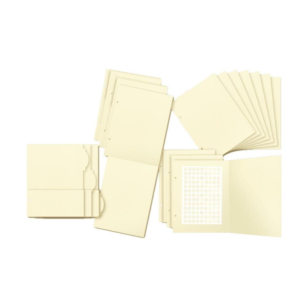 Graphic 45 Staples Binder Album With Interactive Pages: Ivory (5A00244M1G7G0)