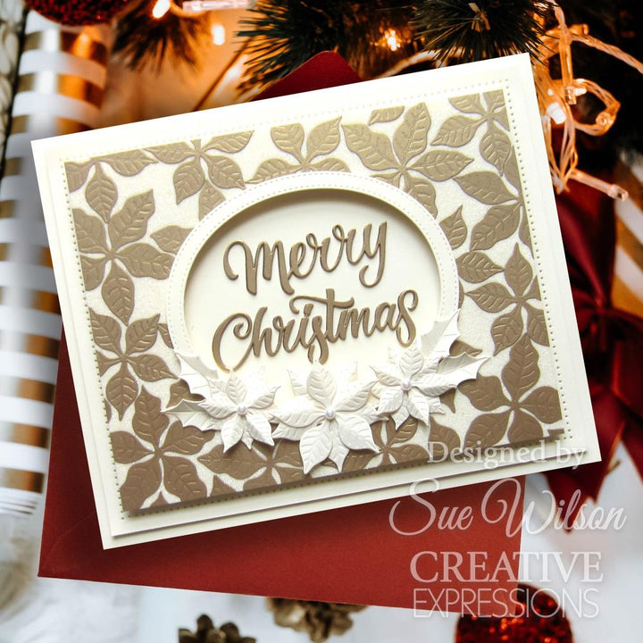 Creative Expressions Shadowed Craft Die: Festive Merry Christmas - Sentiments, By Sue Wilson (5A00283K1GB62)