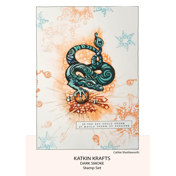 Creative Expressions 6"X8" Clear Stamp Set: Dark Smoke, By Katkin Krafts (KK0002)