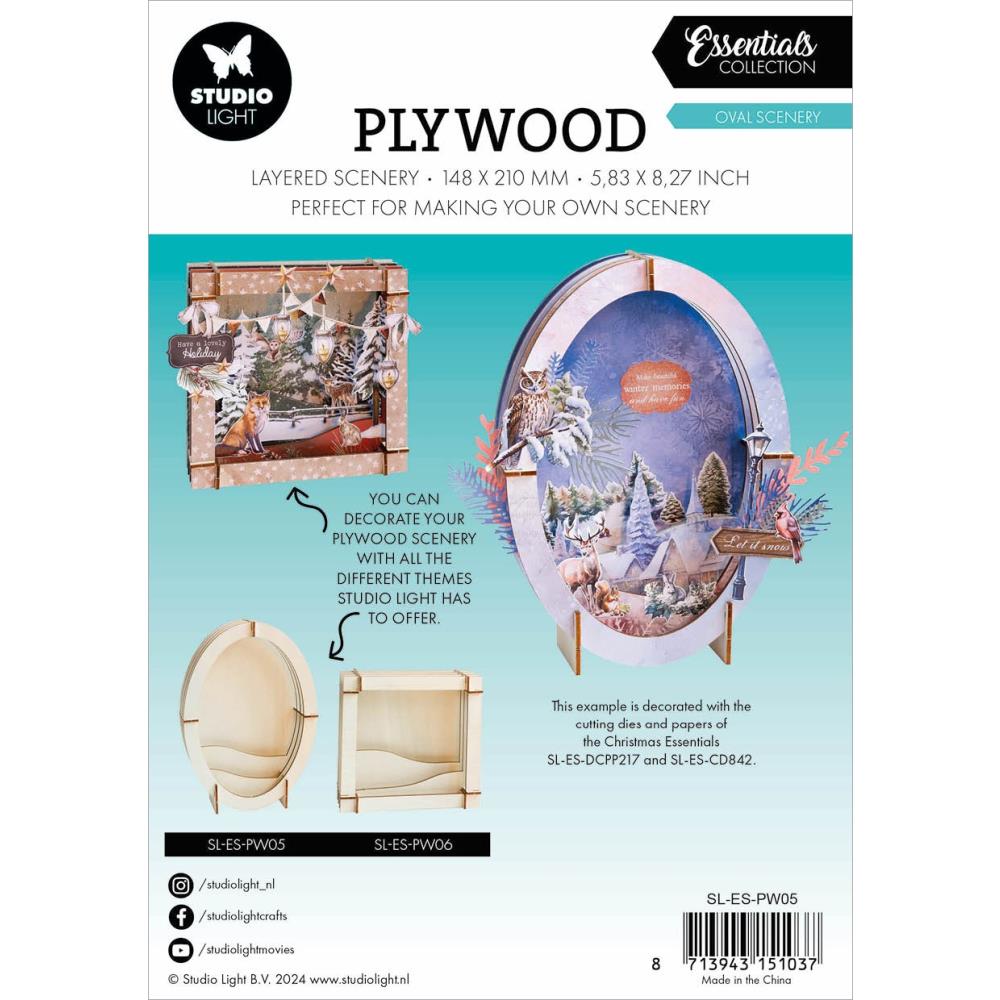 Studio Light Essentials Plywood: Nr. 05, Oval (5A002BDS1GF00)