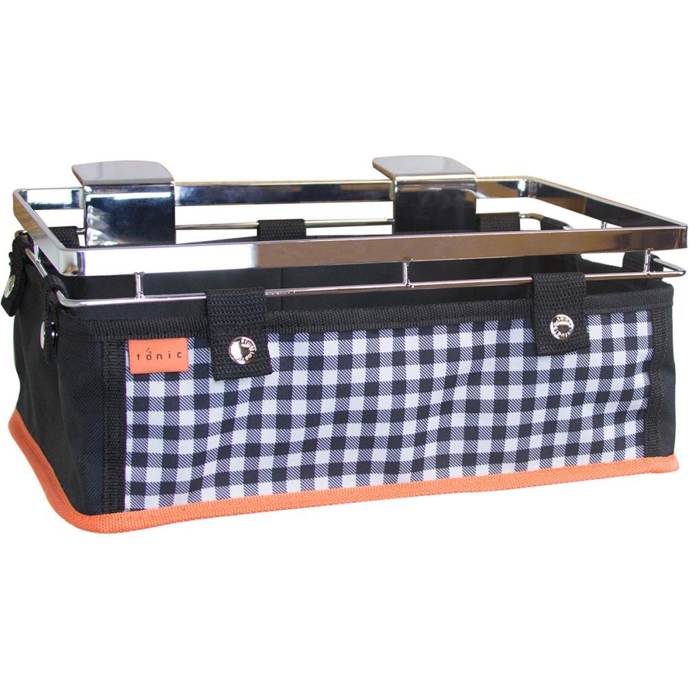 Tonic Studios Table Tidy Main Caddy: Black/Orange (1643E)