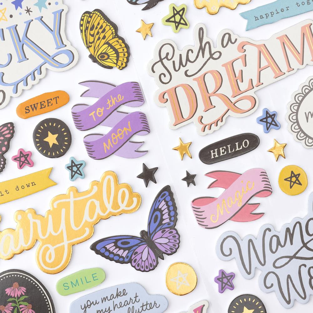 Crate Paper Moonlight Magic Thickers Stickers 300/Pkg-Inspired