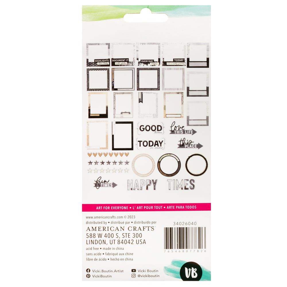 Vicki Boutin Bold And Bright Paperboard Frames, 30/Pkg (5A0026JJ1G92B)