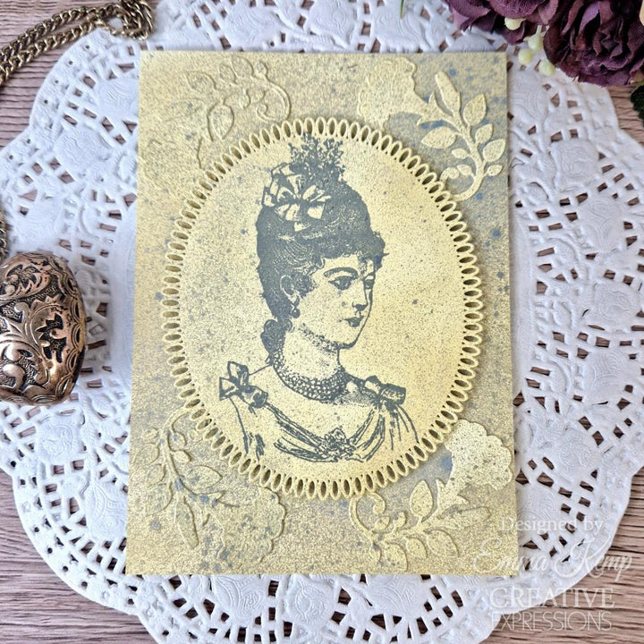 Woodware 3"X4" Clear Stamp: Vintage Lady (FRM057)