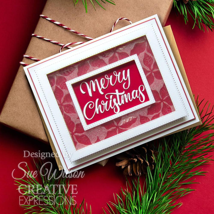 Creative Expressions Craft Dies: Festive Sylish Poinsettia, By Sue Wilson (5A00283B1GB5P)