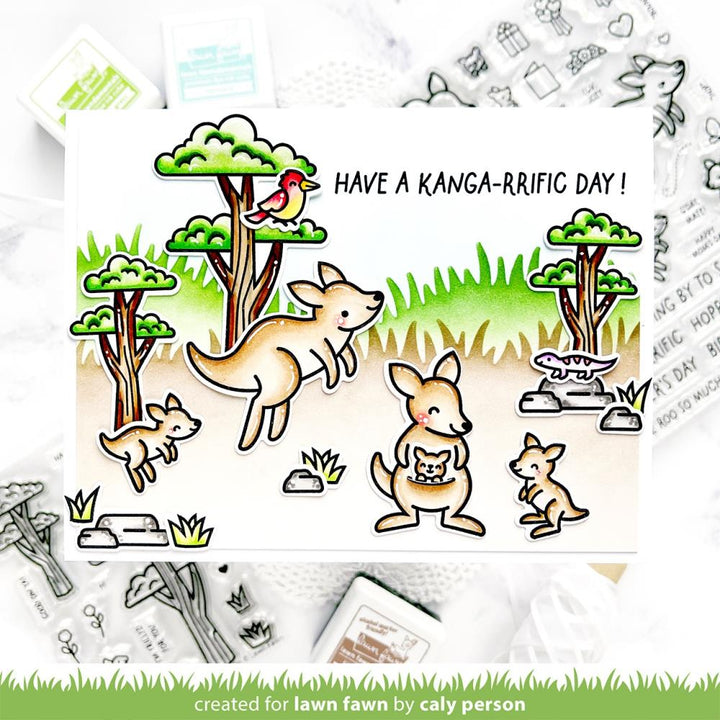 Lawn Fawn 3"X4" Clear Stamps: Kanga-rrific Add-On (LF3346)