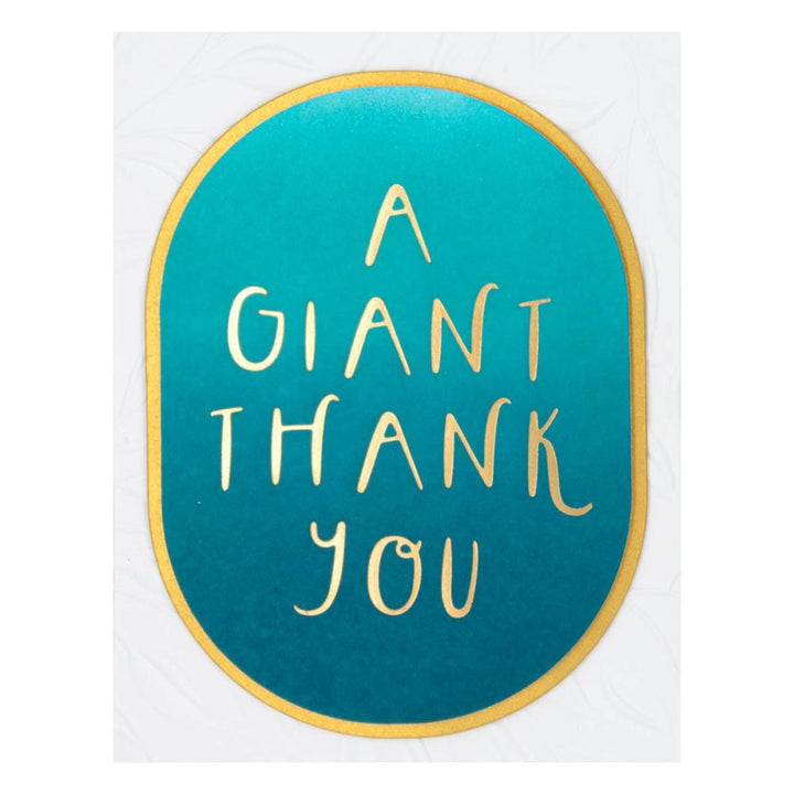 Spellbinders Glimmer Cardfront Sentiments Glimmer Hot Foil Plate: Giant Thank You (GLP400)