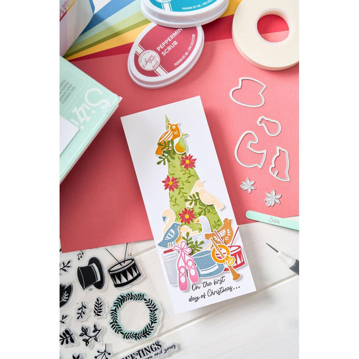 Sizzix A5 Clear Stamps Set: 12 Days Of Christmas, 30/Pkg, By Catherine Pooler (5A00240X1G79Q)