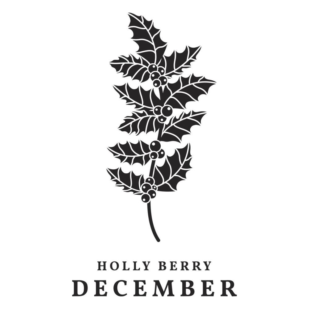 Spellbinders Florals Through The Year Press Plates: December Holly Berry (5A002HXT1GKGV)