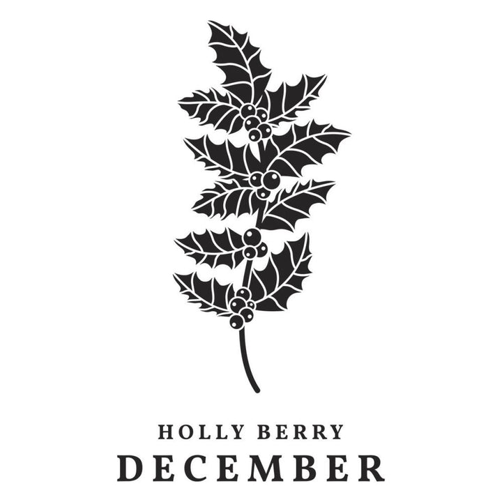 Spellbinders Florals Through The Year Press Plates: December Holly Berry (5A002HXT1GKGV)