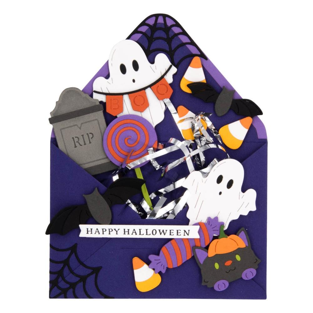 Spellbinders Etched Dies: Envelope Full of Wonder - Halloween Wonder (S5603)